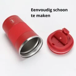 Castagnola Design RVS Koffiebeker To Go - Rood - 380ml - Thermosbeker - Theebeker -Keukenproducten Winkel 1200x1200 1229