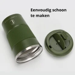 Castagnola Design RVS Koffiebeker To Go - Groen - 380ml - Thermosbeker - Theebeker -Keukenproducten Winkel 1200x1200 1236