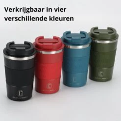 Castagnola Design RVS Koffiebeker To Go - Groen - 380ml - Thermosbeker - Theebeker -Keukenproducten Winkel 1200x1200 1238