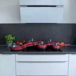 Herenthal Pannenset Inductie - Luxe 10-delige Koekenpan Inductie - Voor Alle Warmtebronnen - Pannen Met Glazen Deksels En Koudgrepen - Rood / Zwart- 6 Pannen 17 Herenthal Pannenset Inductie - Luxe 10-delige Koekenpan Inductie - Voor Alle Warmtebronnen - Pannen Met Glazen Deksels En Koudgrepen - Rood / Zwart- 6 Pannen -Keukenproducten Winkel 1200x1200 126