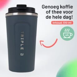 Triple J® Koffiebeker To Go - Thermosbeker - BPA & Lekvrij - 510ml - Blauw 17 Triple J® Koffiebeker To Go - Thermosbeker - BPA & Lekvrij - 510ml - Blauw -Keukenproducten Winkel 1200x1200 1263