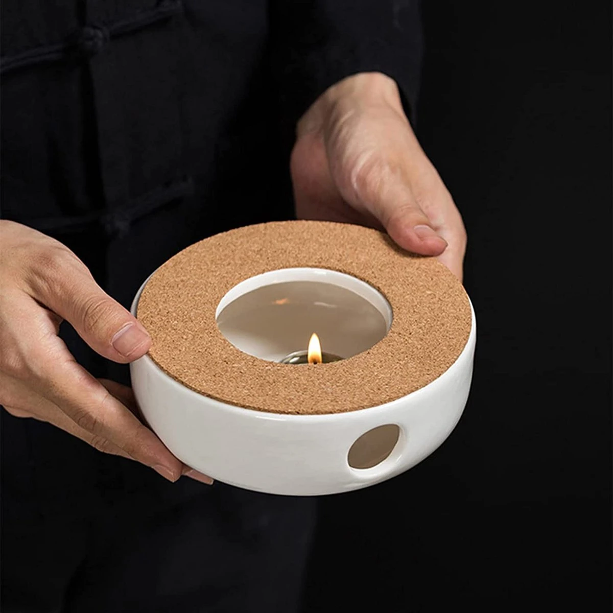 ConBlom Keramische Theepot, Warmer, Theewarmer, Koffiewarmer, Stoofje, Met Kurk-stoofje, Theepot Basis, Theefornuis, Melkwarmer Voor Thuis, Café, Theemelk (zonder Kaars En Theepot) 5 ConBlom Keramische Theepot, Warmer, Theewarmer, Koffiewarmer, Stoofje, Met Kurk-stoofje, Theepot Basis, Theefornuis, Melkwarmer Voor Thuis, Café, Theemelk (zonder Kaars En Theepot) - Afbeelding 3