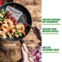 GreenChef Vintage Wokpan 28cm/3.7L - Zwart - Inductie - PFAS-vrij -Keukenproducten Winkel 1200x1200 135