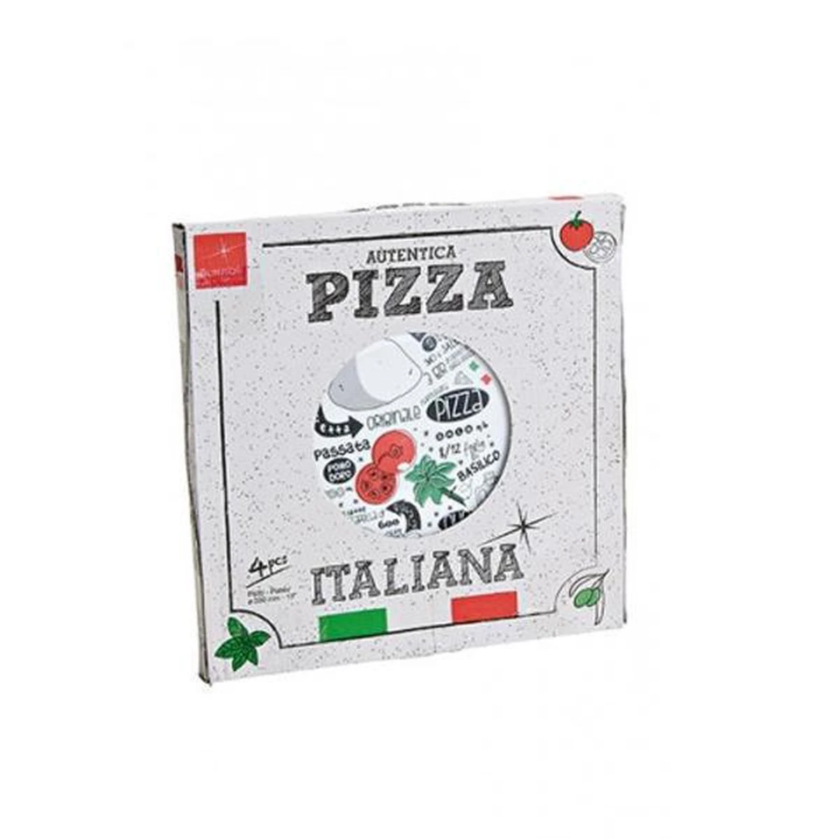 Bormioli Rocco Recipe Pizzabord - Ø 33 Cm - Set-4 5 Bormioli Rocco Recipe Pizzabord - Ø 33 Cm - Set-4 - Afbeelding 3