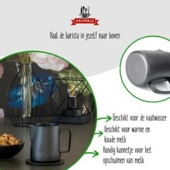 Krumble Melkkannetje 300ml / RVS Melkopschuimkan / Melkkan / Antraciet - Zwart -Keukenproducten Winkel 1200x1200 1410