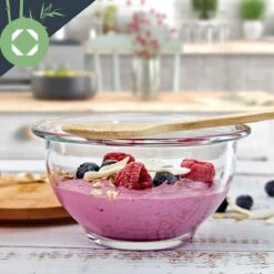 Klarstein Glazen Serveerschaal Met Bamboe Deksel - Afwasmachinebestendig - Veelzijdig Inzetbaar -Keukenproducten Winkel 1200x1200 1446