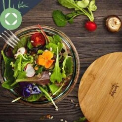 Klarstein Glazen Serveerschaal Met Bamboe Deksel - Afwasmachinebestendig - Veelzijdig Inzetbaar -Keukenproducten Winkel 1200x1200 1450