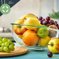 Klarstein Glazen Serveerschaal Met Bamboe Deksel - Afwasmachinebestendig - Veelzijdig Inzetbaar -Keukenproducten Winkel 1200x1200 1451