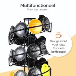 Goliving Eierrek - Eierhouder - Eiermand - Eieren Bewaren - Draaibaar - Ruimtebesparend - RVS - Zwart -Keukenproducten Winkel 1200x1200 1457