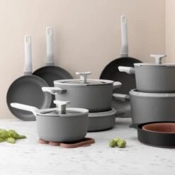 BergHOFF Leo Hapjespan Stone - 28 Cm - Met Glazen Deksel 9 BergHOFF Leo Hapjespan Stone - 28 Cm - Met Glazen Deksel -Keukenproducten Winkel 1200x1200 146