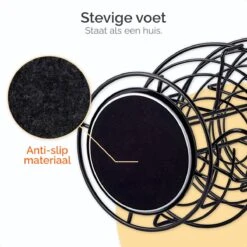 Goliving Eierrek - Eierhouder - Eiermand - Eieren Bewaren - Draaibaar - Ruimtebesparend - RVS - Zwart -Keukenproducten Winkel 1200x1200 1461