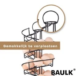 Eiermand – Eierrek – Eierhouder – Eieren – 360° - Zwart - Pasen - 39 Eieren - BAULK® 18 Eiermand – Eierrek – Eierhouder – Eieren – 360° - Zwart - Pasen - 39 Eieren - BAULK® -Keukenproducten Winkel 1200x1200 1470