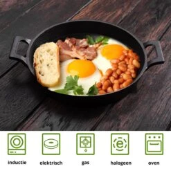 Spesely® Gietijzeren Pan Met Handvaten - Koekenpan - Hapjespan - Diameter 20cm - Gietijzeren Pan Bbq 9 Spesely® Gietijzeren Pan Met Handvaten - Koekenpan - Hapjespan - Diameter 20cm - Gietijzeren Pan Bbq -Keukenproducten Winkel 1200x1200 22
