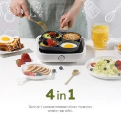 Merkloos Pancake Pan - Omeletpan - Eierpan - Anti Aanbaklaag - PFAS Vrij - Pancake Maker - Geschikt Voor Alle Warmtebronnen - Inductie Pannen -Keukenproducten Winkel 1200x1200 332