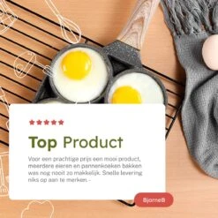 Merkloos Pancake Pan - Omeletpan - Eierpan - Anti Aanbaklaag - PFAS Vrij - Pancake Maker - Geschikt Voor Alle Warmtebronnen - Inductie Pannen -Keukenproducten Winkel 1200x1200 336