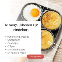 Anti-aanbak Pancake Pan | American Pancake Pan | Omelet Pan | Geschikt Voor Inductie & Alle Warmtebronnen | Eierpan | Omeletmaker | Pancake Maker | Mini Pannenkoekenpan -Keukenproducten Winkel 1200x1200 347