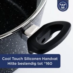 Westinghouse Hapjespan Inductie - Ø 28 Cm - Zwart Marmer - Met Deksel -Keukenproducten Winkel 1200x1200 403