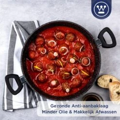 Westinghouse Hapjespan Inductie - Ø 28 Cm - Zwart Marmer - Met Deksel -Keukenproducten Winkel 1200x1200 405