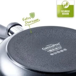 GreenPan Cambridge Hapjespan Met Deksel 24cm - Zwart - Inductie - PFAS-vrij -Keukenproducten Winkel 1200x1200 421