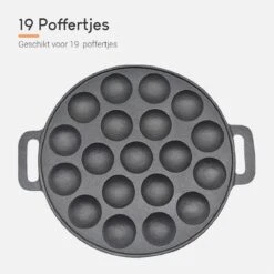 Ocina Poffertjespan – Combo Pack – 19 Poffertjes – Poffertjesmaker – Poffertjespan Inductie – Poffertjespan Electrisch – Gietijzeren Pan - Inclusief Doseerfles, Handvaten, 6x Poffertjesvorken En Invetkwast – Gratis Receptenboek 14 Ocina Poffertjespan – Combo Pack – 19 Poffertjes – Poffertjesmaker – Poffertjespan Inductie – Poffertjespan Electrisch – Gietijzeren Pan - Inclusief Doseerfles, Handvaten, 6x Poffertjesvorken En Invetkwast – Gratis Receptenboek -Keukenproducten Winkel 1200x1200 48