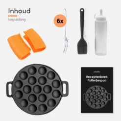 Ocina Poffertjespan – Combo Pack – 19 Poffertjes – Poffertjesmaker – Poffertjespan Inductie – Poffertjespan Electrisch – Gietijzeren Pan - Inclusief Doseerfles, Handvaten, 6x Poffertjesvorken En Invetkwast – Gratis Receptenboek 21 Ocina Poffertjespan – Combo Pack – 19 Poffertjes – Poffertjesmaker – Poffertjespan Inductie – Poffertjespan Electrisch – Gietijzeren Pan - Inclusief Doseerfles, Handvaten, 6x Poffertjesvorken En Invetkwast – Gratis Receptenboek -Keukenproducten Winkel 1200x1200 53