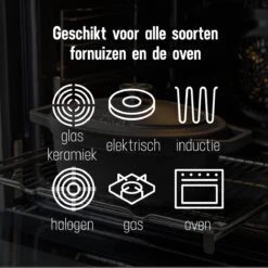 Gietijzeren Braadpan - Sudderpan Zwart Van Daumonet - Ovaal - Ø 29 Cm - 3 Liter - 100% PFAS & PFOA Vrij - Emaille - Geschikt Voor Alle Warmtebronnen - Elektrisch - Gas - Halogeen - Inductie - Keramisch - Vaatwasserbestendig -Keukenproducten Winkel 1200x1200 555