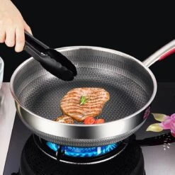 MONFORTT. Hapjespan Ø 28cm Anti-aanbaklaag 7 Lagen Staal Met Deksel -Keukenproducten Winkel 1200x1200 56