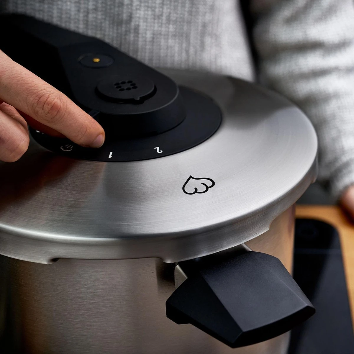 Springlane Roestvrijstalen Snelkookpan - Inductie - Pressure Cooker - 6,0 L Met Stoommand 8 Springlane Roestvrijstalen Snelkookpan - Inductie - Pressure Cooker - 6,0 L Met Stoommand - Afbeelding 6