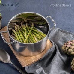 Sola Steelpan Profiline Deluxe - Ø 16 Cm - Zilver - RVS - Sandwichbodem -Keukenproducten Winkel 1200x1200 698