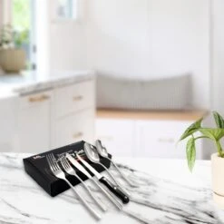 Master Knives 6 Persoons Bestekset (36-delig) - Lepels, Messen, Vorken & Steakmessen - Vaatwasserbestendig - Zilver / RVS -Keukenproducten Winkel 1200x1200 762