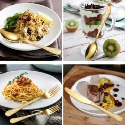 40-delige RVS Snakeskin Bestekset- Geschikt Voor8-personen -trendy Design-goud -Keukenproducten Winkel 1200x1200 770