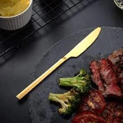 Cadeau 30-delige Gouden Zilverwerk Set Bestekset, Velaze 18/10 Roestvrijstalen Gebruiksvoorwerpen Service Voor 6 Personen Inclusief Dinerlepel, Diner Vork, Diner Mes, Dessertvork En Theelepel, Spiegel Gepolijst Ontwerp -Keukenproducten Winkel 1200x1200 783