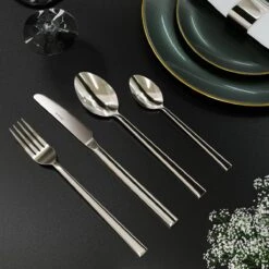 Nevana Bestekset - 24 Delig - 18/10 Edelstaal - Bestek - Lepels, Messen, Vorken -Keukenproducten Winkel 1200x1200 788