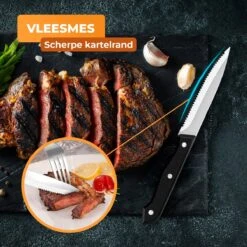 Strex Bestekset 6 Persoons - Zilver - 36-delig - Roestvrij Staal - Lepels, Messen, Vorken En Steakmessen - Hoogwaardige Kwaliteit -Keukenproducten Winkel 1200x1200 795