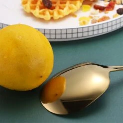 House Of Husk® Opscheplepel Set - Goud - Serveerlepel - Groetelepel - Aardappellepel - 21cm - RVS - 4 Stuks -Keukenproducten Winkel 1200x1200 864