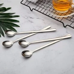 House Of Husk Latte Macchiato Lepels Set - Lange Theelepels - Koffielepels - Longdrinklepels - Sorbetlepels - Barlepel - RVS - 6 Stuks - 20CM - Zilver 18 House Of Husk Latte Macchiato Lepels Set - Lange Theelepels - Koffielepels - Longdrinklepels - Sorbetlepels - Barlepel - RVS - 6 Stuks - 20CM - Zilver -Keukenproducten Winkel 1200x1200 883