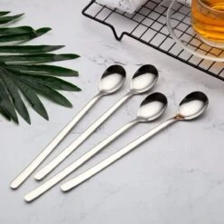 House Of Husk Latte Macchiato Lepels Set - Lange Theelepels - Koffielepels - Longdrinklepels - Sorbetlepels - Barlepel - RVS - 6 Stuks - 20CM - Zilver 19 House Of Husk Latte Macchiato Lepels Set - Lange Theelepels - Koffielepels - Longdrinklepels - Sorbetlepels - Barlepel - RVS - 6 Stuks - 20CM - Zilver -Keukenproducten Winkel 1200x1200 884