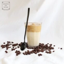 House Of Husk Latte Macchiato Lepels Set - Lange Theelepels - Koffielepels - Longdrinklepels - Sorbetlepels - Barlepel - RVS - 6 Stuks - 20CM - Zwart -Keukenproducten Winkel 1200x1200 893