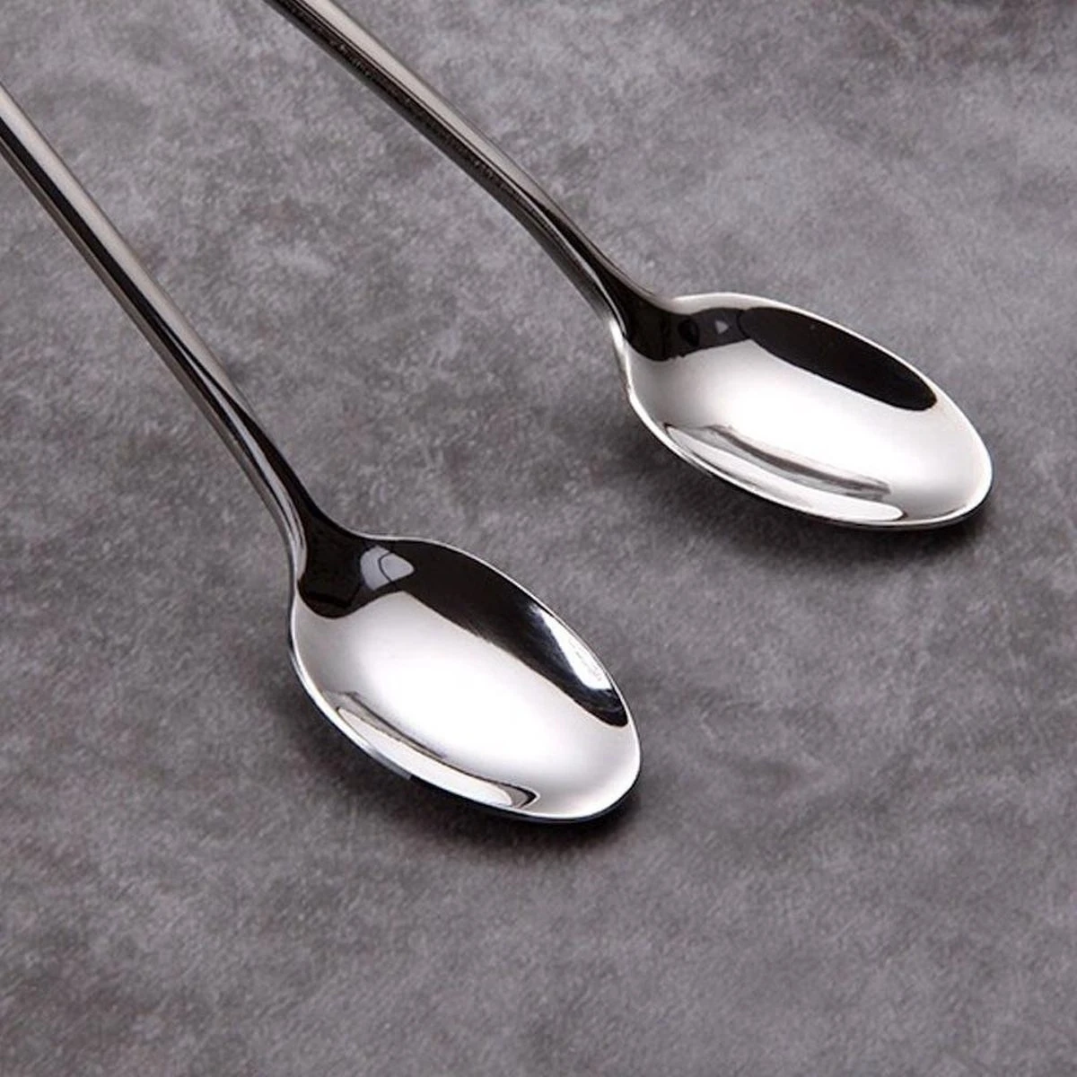 Trendfield Lange Lepels Voor Dessert, Latte Macchiato, Yoghurt Of Cocktail - Dessertlepels RVS - Zilver - 6 Stuks 5 Trendfield Lange Lepels Voor Dessert, Latte Macchiato, Yoghurt Of Cocktail - Dessertlepels RVS - Zilver - 6 Stuks - Afbeelding 3