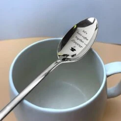 Merkloos Lepel Met Tekst - "Let's Have Coffee Together Forever" - 19.5cm - Valentijn Cadeau Voor Hem Of Haar - Valentijnsdag Verrassing - Versierde Lepel - Lange Lepel - Cadeautje -Keukenproducten Winkel 1200x1200 919