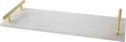 Cosy&Trendy Marmeren Dienblad Met Gouden Handvaten - 40 X 14 Cm