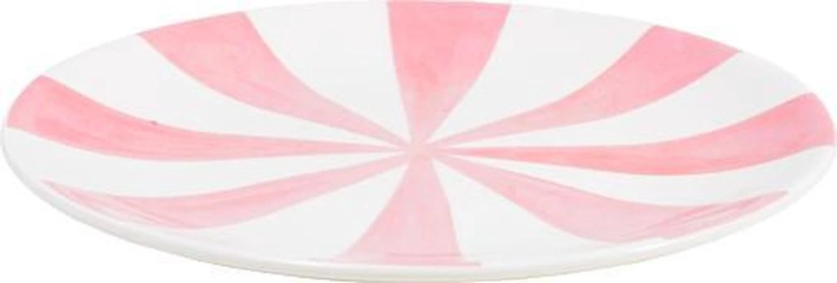 Blond Amsterdam Gebaksbord - Set - Girls/Pink Stripe 5 Blond Amsterdam Gebaksbord - Set - Girls/Pink Stripe - Afbeelding 3