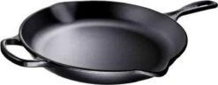 Le Creuset - Gietijzeren Ronde Skillet In Mat Zwart 23cm -Keukenproducten Winkel 1200x472