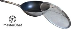 MasterChef / Jumbo - Wokpan - Met Glazen Deksel - 28 Cm - Inductie -Keukenproducten Winkel 1200x489