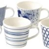 Royal Doulton Pacific - 6x Mok / Beker - Porselein - Wit / Blauw - 450 Ml - Set Van 6 Mokken -Keukenproducten Winkel 1200x495 5