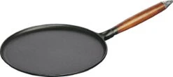 Staub Flensjespan - Houten Steel - 28 Cm - Zwart