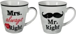 Out Of The Blue Mr. & Mrs. Right Bekers - Beker - 2 Stuks -Keukenproducten Winkel 1200x551 5