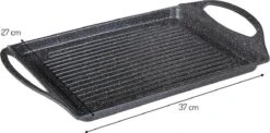 Merkloos Eazy Living Grillplaat Inductie Anthony 27 Cm X 37 Cm -Keukenproducten Winkel 1200x593