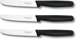 Victorinox Swiss Classic Tafelmessenset - 11cm - 3-delig - Zwart - Gekarteld - RVS En Kunststof -Keukenproducten Winkel 1200x615 2