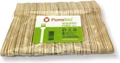 Pomebio Houten Wegwerp Bestek - Vork - 100 Stuks - FSC Hout - 165mm - Wegwerp Vork - Houten Vork - FSC-Gecertificeerde Houten Vork - Duurzaam Vork - Wegwerp Bestek -Keukenproducten Winkel 1200x628 1